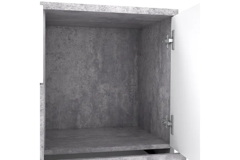 Waunifor Byrå 125 cm - Vit/Grå - Förvaring - Förvaringsmöbler - Byrå