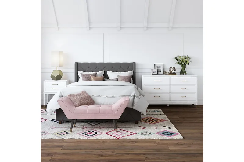 Westerleigh Byrå 144x41 cm Vit - CosmoLiving - Förvaring - Förvaringsmöbler - Byrå