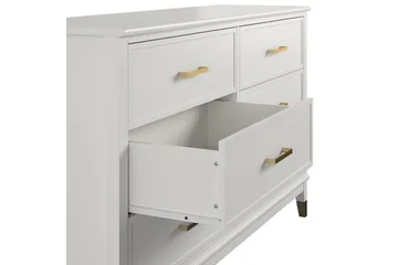 Westerleigh Byrå 144x41 cm Vit - Förvaring - Förvaringsmöbler - Byrå
