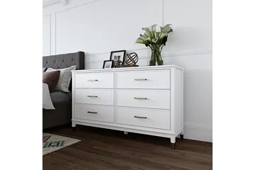 Westerleigh Byrå 144x41 cm Vit - Förvaring - Förvaringsmöbler - Byrå