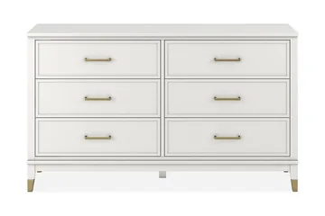 Westerleigh Byrå 144x41 cm Vit - Förvaring - Förvaringsmöbler - Byrå