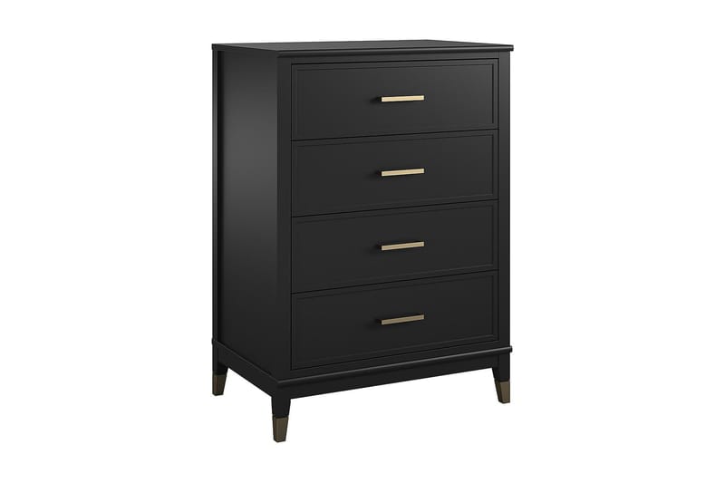 WESTERLEIGH Byr�å 76x50 cm Svart/Guld - CosmoLiving - Förvaring - Förvaringsmöbler - Byrå