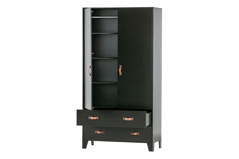 Wickam Förvaringsskåp 98x190 cm - Svart - Förvaring - Förvaringsmöbler - Byrå