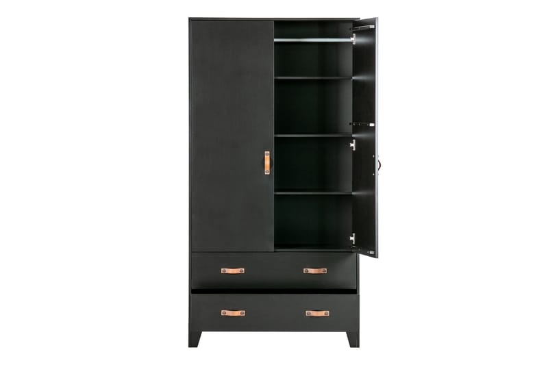 Wickam Förvaringsskåp 98x190 cm - Svart - Förvaring - Förvaringsmöbler - Byrå