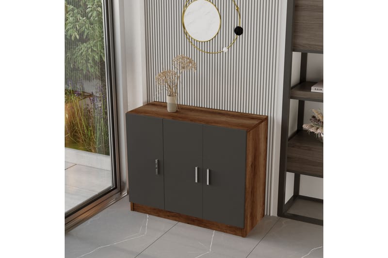 WYLLAM Highboard 38x89 cm Teak/Antracit - Förvaring - Förvaringsmöbler - Byrå
