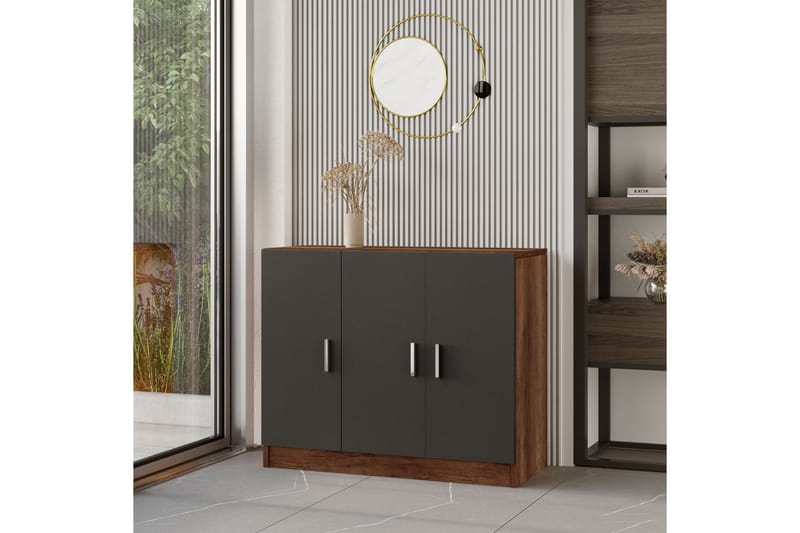 WYLLAM Highboard 38x89 cm Teak/Antracit - Förvaring - Förvaringsmöbler - Byrå