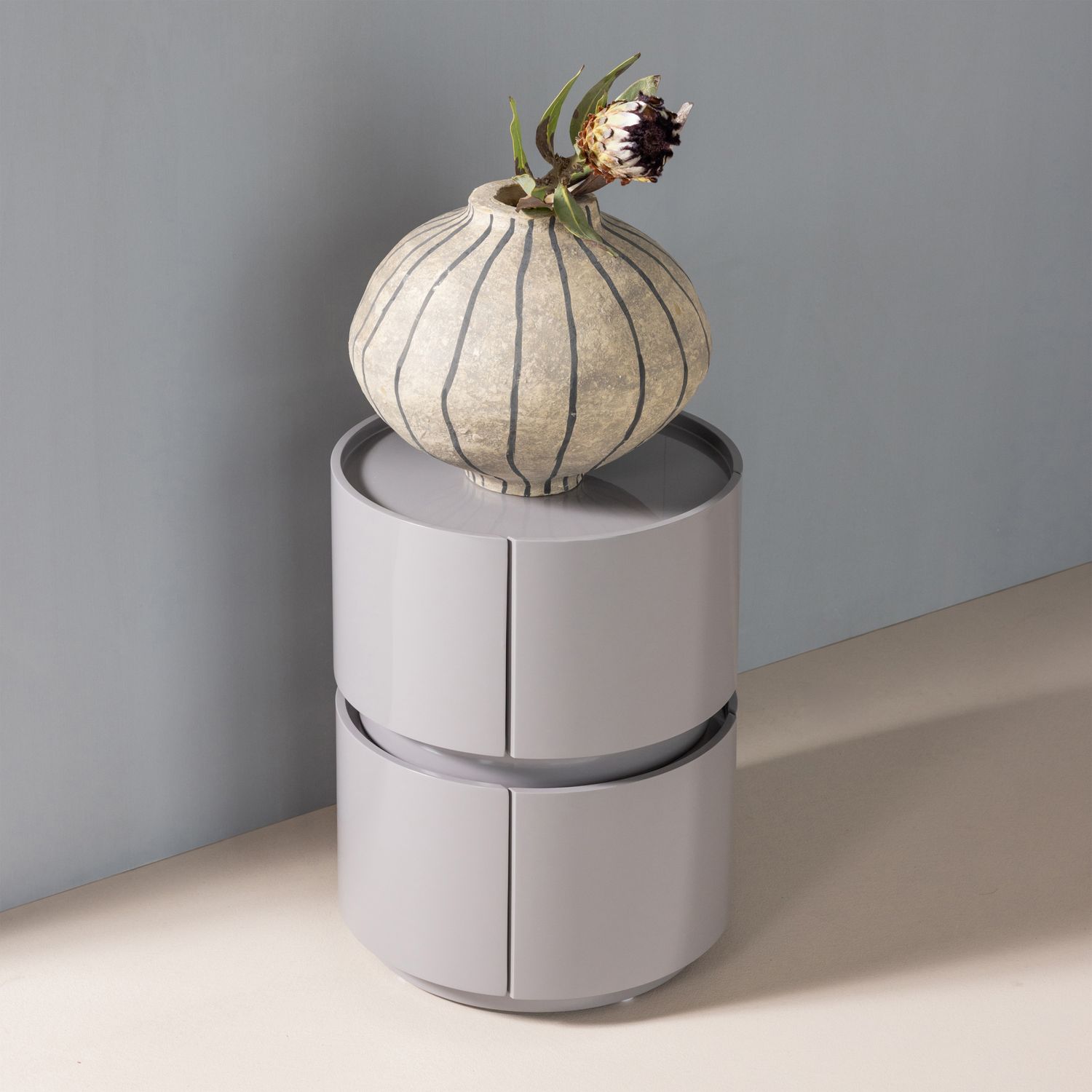 byrå/nattduksbord lunex 40 cm - ljusgrå