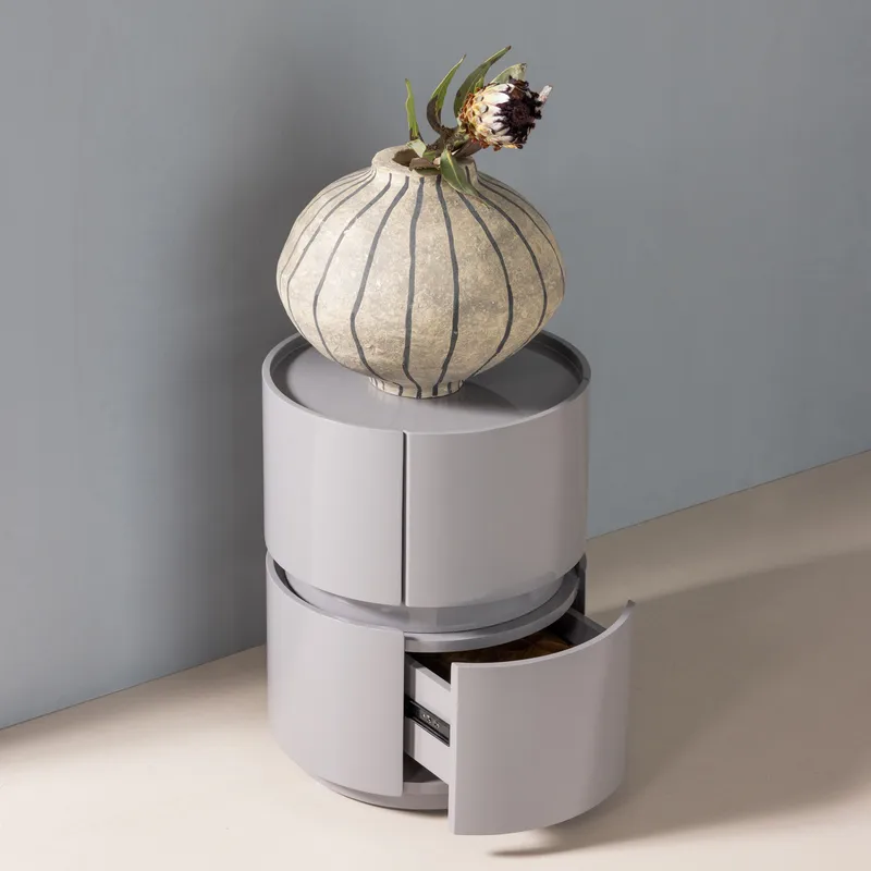 Byrå/Nattduksbord Lunex 40 cm - Ljusgrå - Möbler - Sovrum - Sängbord