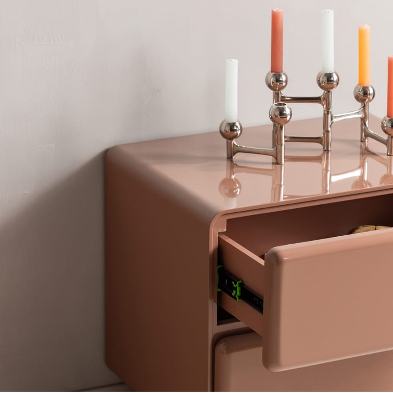 Byrå/Nattduksbord Lustra 57 cm - Gammalrosa - Förvaring - Förvaringsmöbler - Byrå