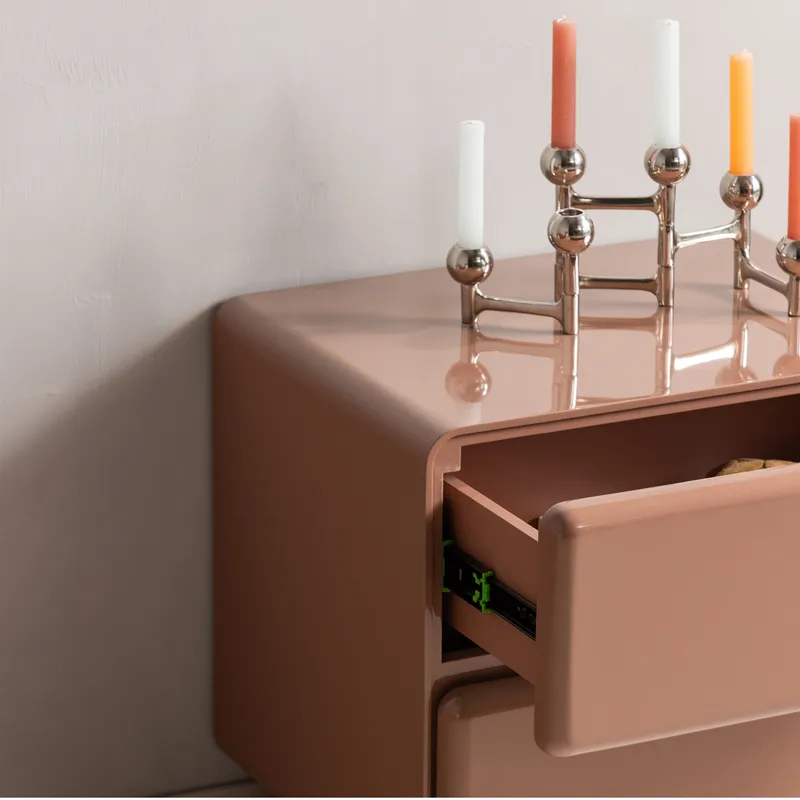 Byrå/Nattduksbord Lustra 57 cm - Gammalrosa - Möbler - Sovrum - Sängbord