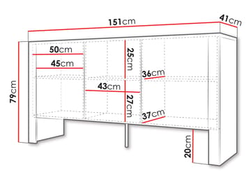 Calvenn Skänk 151 cm - Förvaring - Förvaringsmöbler - Byrå