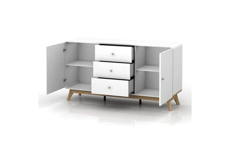 Cassie Skänk i Trä - Vit - Förvaring - Förvaringsmöbler - Skänkar & sideboards