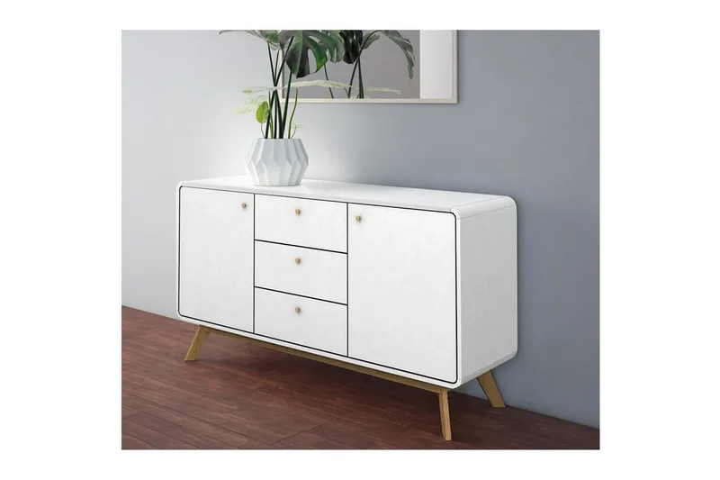 Cassie Skänk i Trä - Vit - Förvaring - Förvaringsmöbler - Skänkar & sideboards