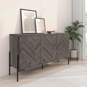 Charlene Skänk 130x75 cm - Vit fiskbensek / vit ek - Förvaring - Förvaringsmöbler - Skänkar & sideboards