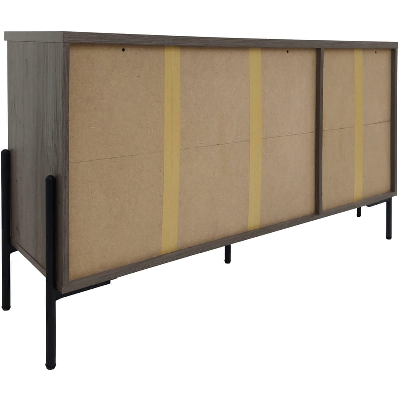 Charlene Skänk 130x75 cm - Vit fiskbensek / vit ek - Förvaring - Förvaringsmöbler - Skänkar & sideboards
