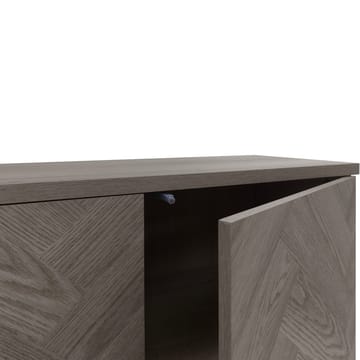 Charlene Skänk 130x75 cm - Vit fiskbensek / vit ek - Förvaring - Förvaringsmöbler - Skänkar & sideboards