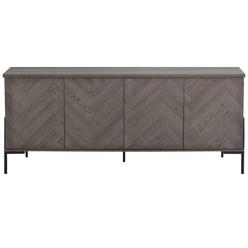 Charlene Skänk 175x75 cm - Vit fiskbensek / vit ek - Förvaring - Förvaringsmöbler - Skänkar & sideboards