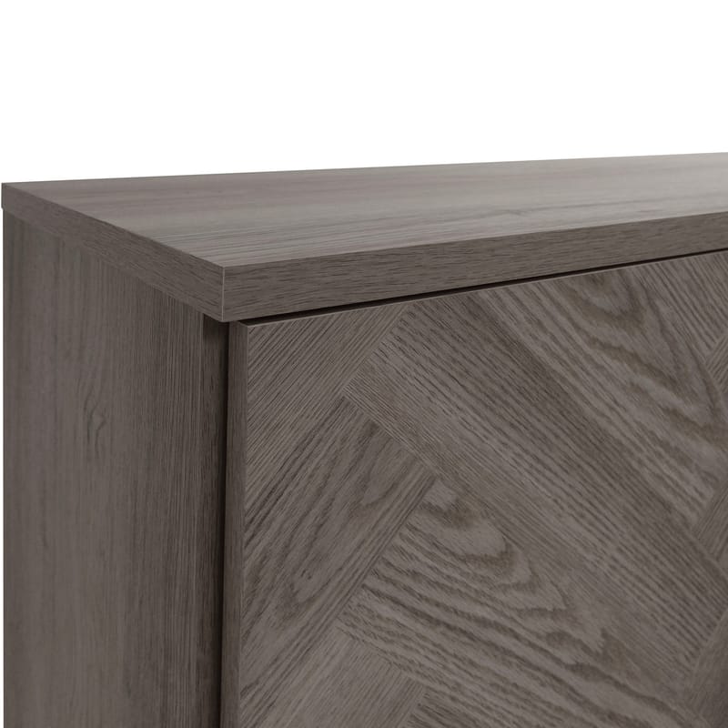 Charlene Skänk 175x75 cm - Vit fiskbensek / vit ek - Förvaring - Förvaringsmöbler - Skänkar & sideboards