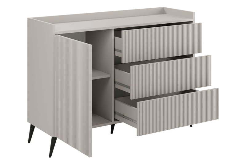Chiku Byrå 126 cm - Beige - Förvaring - Förvaringsmöbler - Byrå