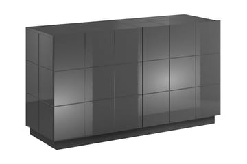 CONDAC Byrå 138 cm Hög Grå Högglans