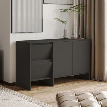 Crala Konsol 130x81,8x44 cm - Antracit - Förvaring - Förvaringsmöbler - Skänkar & sideboards