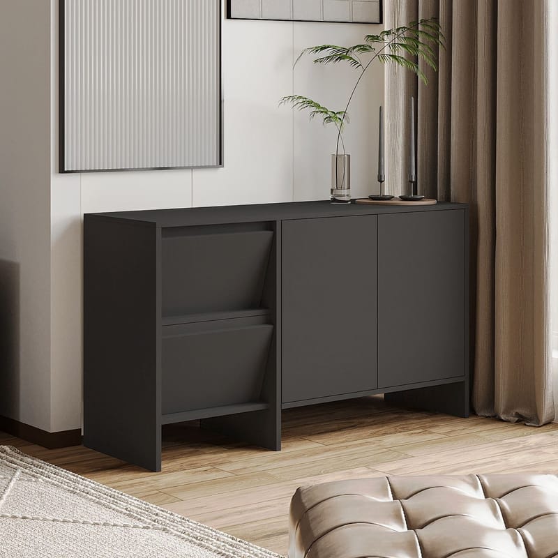 Crala Konsol 130x81,8x44 cm - Antracit - Förvaring - Förvaringsmöbler - Skänkar & sideboards