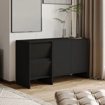 Crala Konsol 130x81,8x44 cm - Svart - Förvaring - Förvaringsmöbler - Skänkar & sideboards
