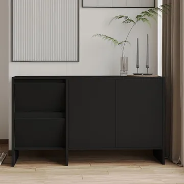 Crala Konsol 130x81,8x44 cm - Svart - Förvaring - Förvaringsmöbler - Skänkar & sideboards