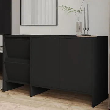 Crala Konsol 130x81,8x44 cm - Svart - Förvaring - Förvaringsmöbler - Skänkar & sideboards