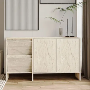 Crala Konsol 130x81,8x44 cm - Travertin - Förvaring - Förvaringsmöbler - Skänkar & sideboards