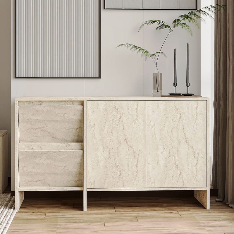 Crala Konsol 130x81,8x44 cm - Travertin - Förvaring - Förvaringsmöbler - Skänkar & sideboards