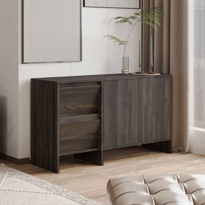Crala Konsol 130x81,8x44 cm - Valnöt - Förvaring - Förvaringsmöbler - Skänkar & sideboards