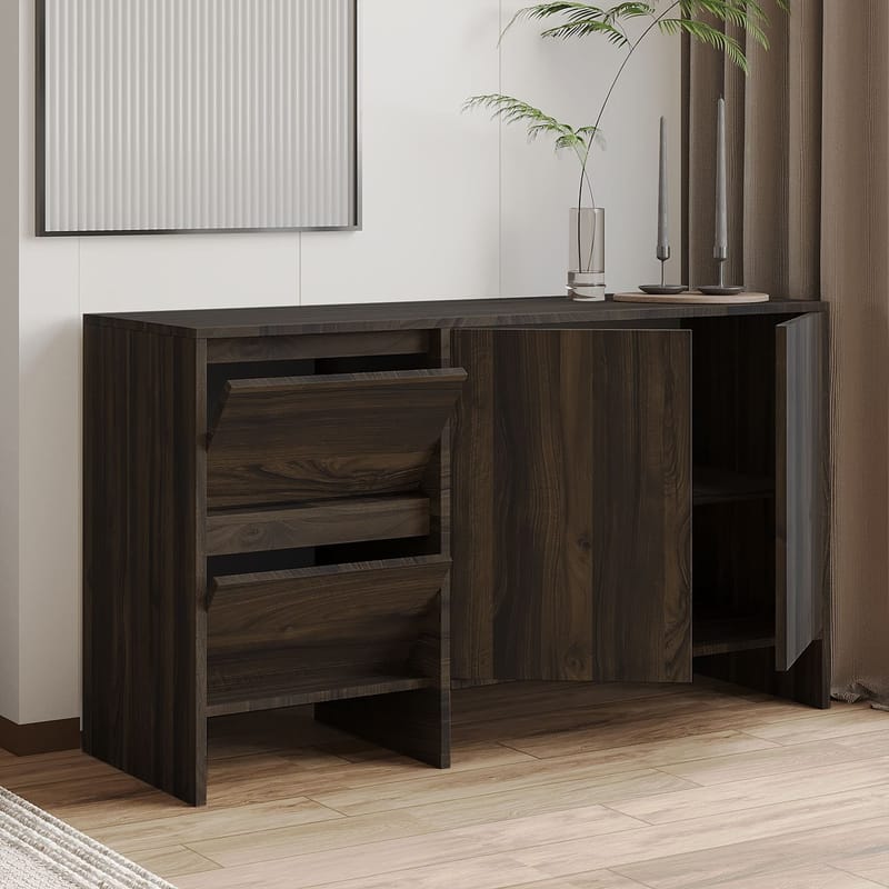 Crala Konsol 130x81,8x44 cm - Valnöt - Förvaring - Förvaringsmöbler - Skänkar & sideboards