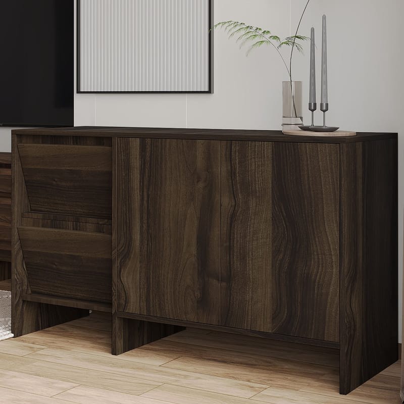 Crala Konsol 130x81,8x44 cm - Valnöt - Förvaring - Förvaringsmöbler - Skänkar & sideboards