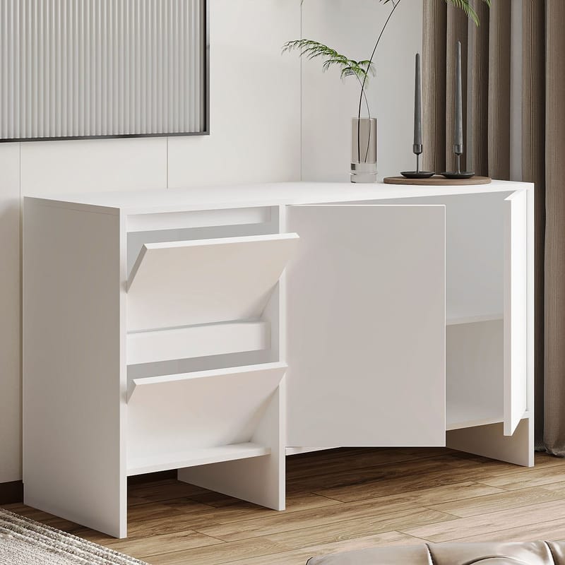 Crala Konsol 130x81,8x44 cm - Vit - Förvaring - Förvaringsmöbler - Skänkar & sideboards