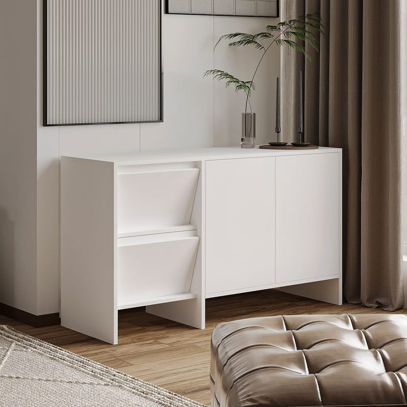Crala Konsol 130x81,8x44 cm - Vit - Förvaring - Förvaringsmöbler - Skänkar & sideboards