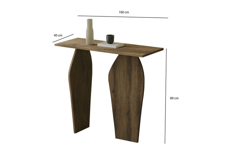 Decorotika Byrå 100 cm - Valnöt - Möbler - Vardagsrum - Soffbord & vardagsrumsbord - Avlastningsbord & konsolbord