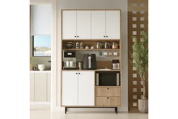 Donae Byrå 120 cm - Ek/Vit - Förvaring - Förvaringsmöbler - Byrå