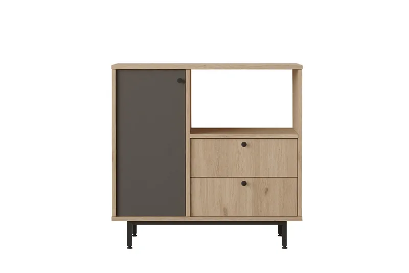 Donae Byrå 88 cm, Ek/Antracit