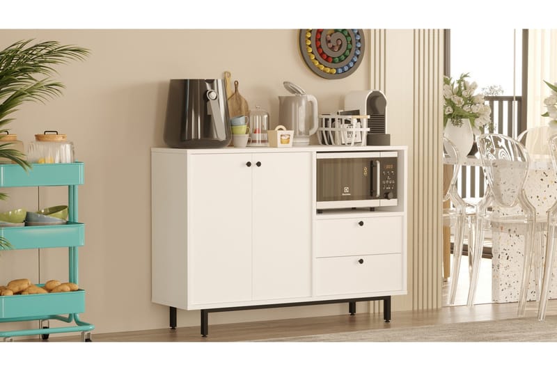 Donae Byrå 88 cm - Vit - Förvaring - Förvaringsmöbler - Byrå