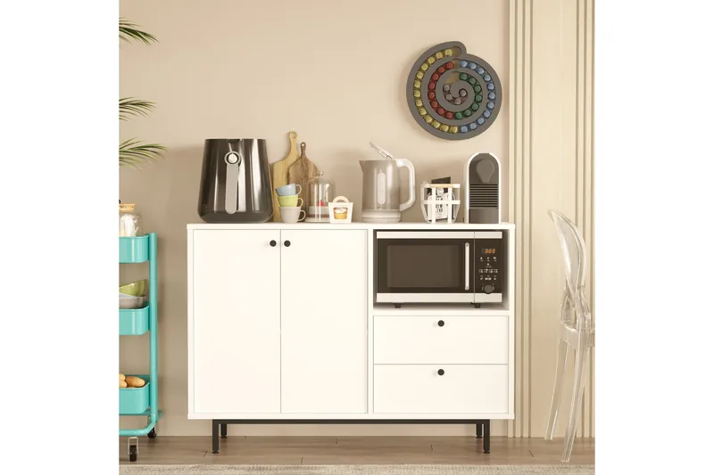 Donae Byrå 88 cm - Vit - Förvaring - Förvaringsmöbler - Byrå