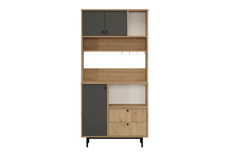 Donae Highboard, Ek/Antracit