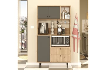 Donae Highboard - Ek/Antracit - Förvaring - Förvaringsmöbler - Byrå