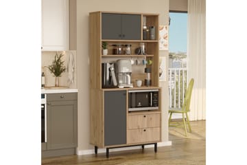 Donae Highboard - Ek/Antracit - Förvaring - Förvaringsmöbler - Byrå
