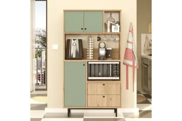 Donae Highboard - Ek/Grön - Förvaring - Förvaringsmöbler - Byrå