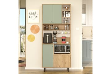 Donae Highboard - Ek/Grön - Förvaring - Förvaringsmöbler - Byrå