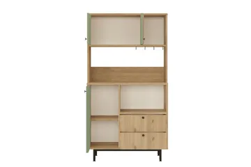 Donae Highboard - Ek/Grön - Förvaring - Förvaringsmöbler - Byrå