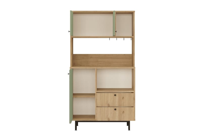 Donae Highboard - Ek/Grön - Förvaring - Förvaringsmöbler - Byrå
