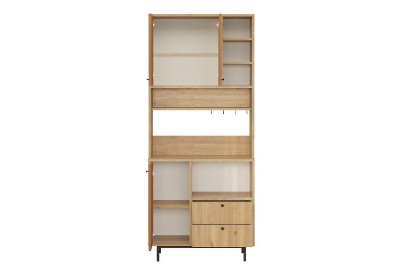 Donae Highboard - Ek/Röd - Förvaring - Förvaringsmöbler - Byrå