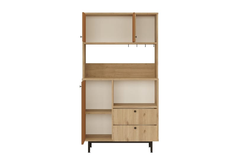 Donae Highboard - Ek/Röd - Förvaring - Förvaringsmöbler - Byrå